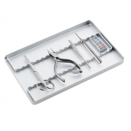 RECTANGULAR ALUMINIUM TRAY: podiatry – www.e-podiatech.com