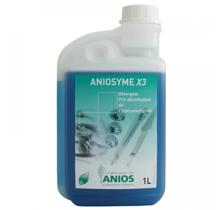 Aniosyme X3 1 ou 5 litres, nettoyage et prédésinfection dans le