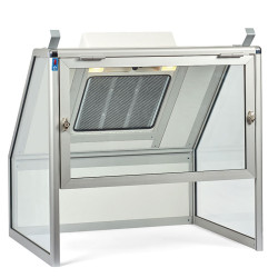 FUME HOOD WITH FOLD-BACK DOOR
