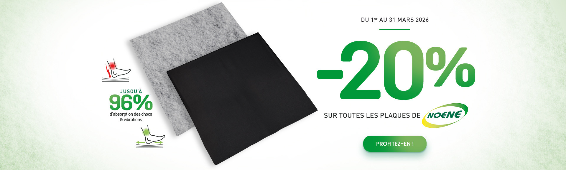 -20% sur les plaques de Noene jusqu'au 31/03