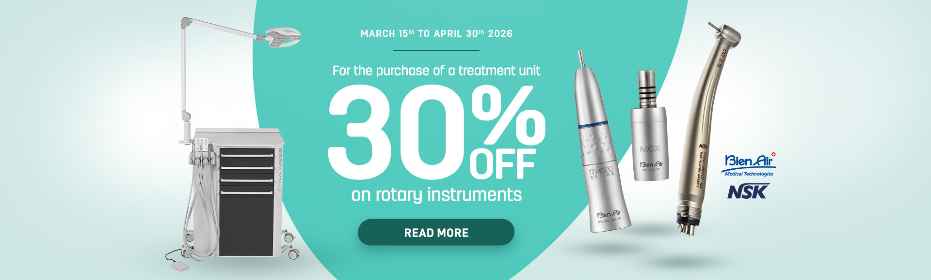 Special offer on treatment-units until 30/04