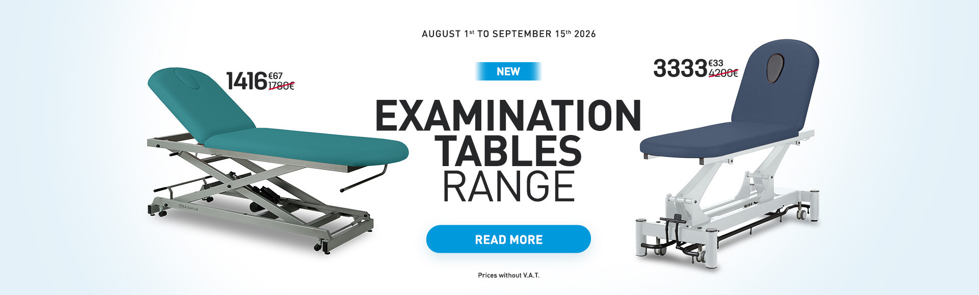 Special offer on examination tables until 15/09