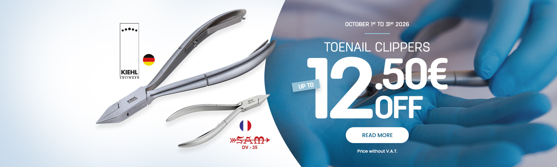 Up to 15%off on toenail clippers until 31/10
