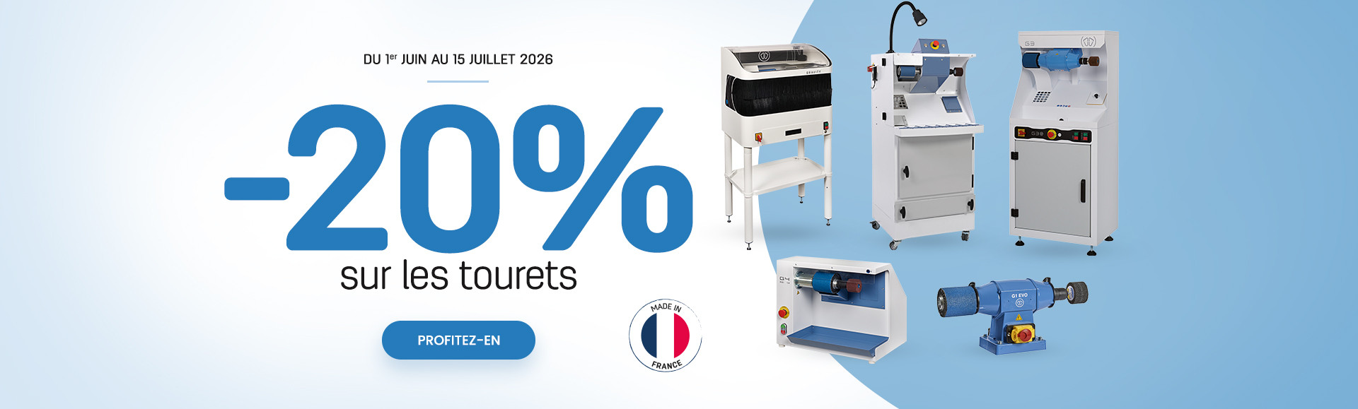 -20% sur les tourets jusqu'au 15/07