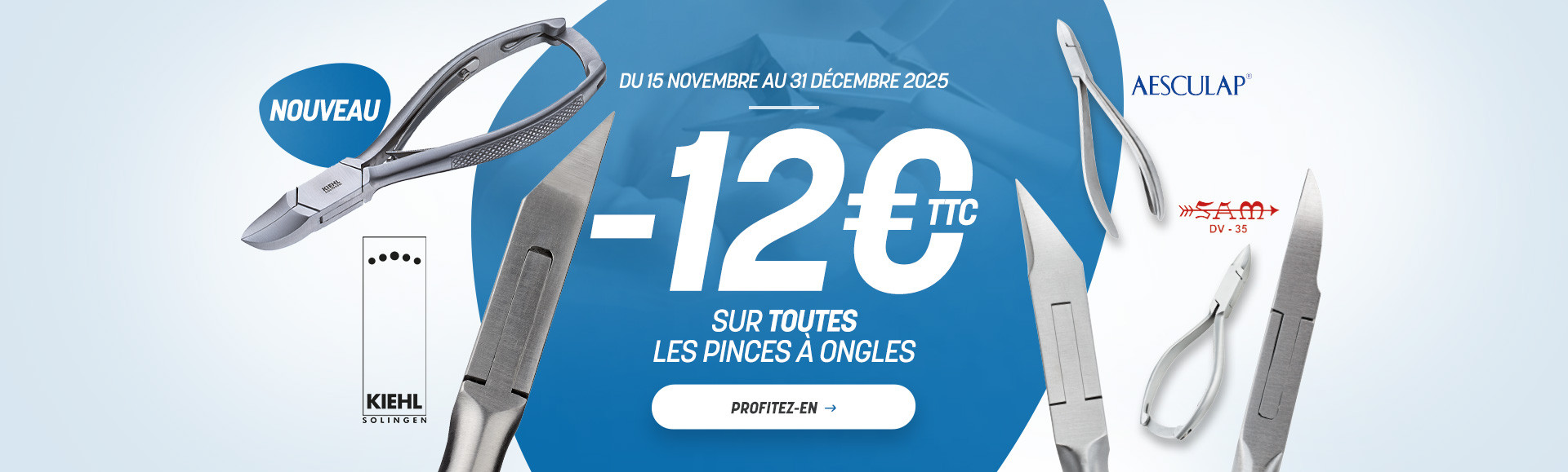 -12€TTC sur les pinces à ongles jusqu'au 31/12/2025
