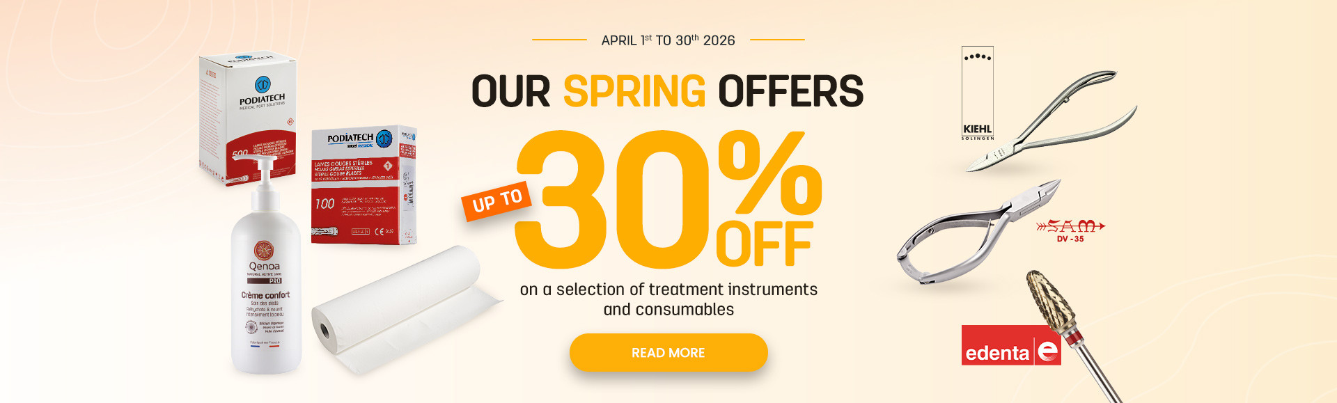 Up to 30% off with our spring offers until 30/04/2026