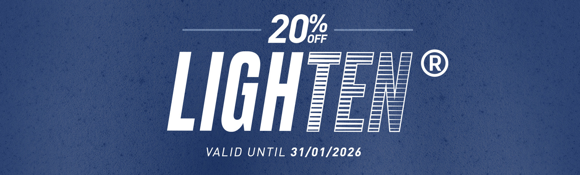 20%off on Lighten until 31/01/2026