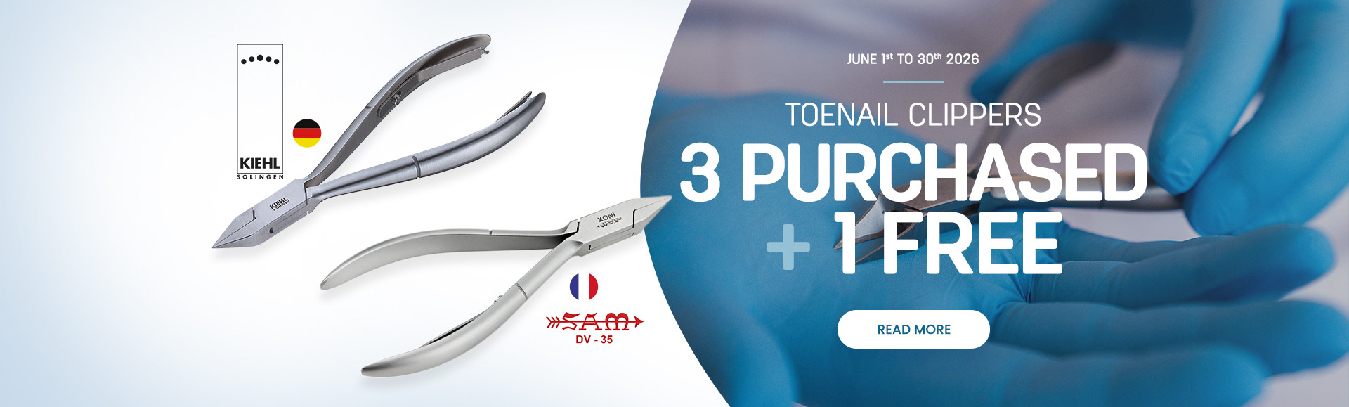 Special offer on Sam and Kiehl toenail clippers until 30/06