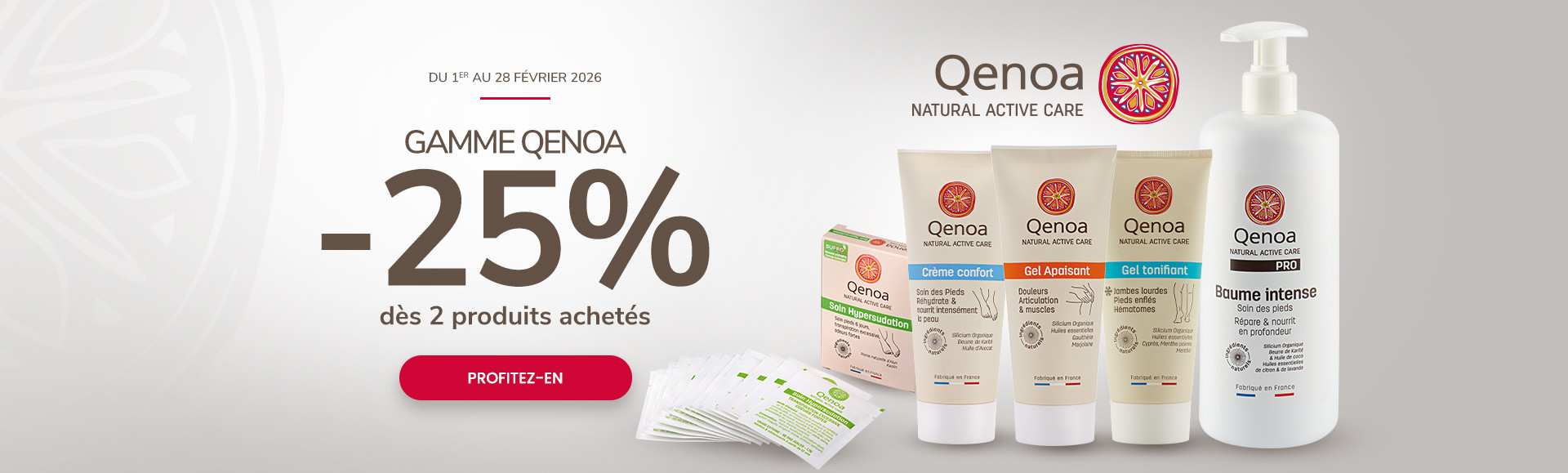 -25% dès 2 produits Qenoa achetés jusqu'au 28/02/2026